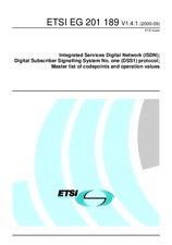 Die Norm ETSI EG 201189-V1.4.1 26.9.2000 Ansicht