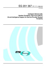 Die Norm ETSI EG 201367-V1.1.1 9.2.1999 Ansicht