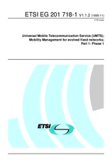 Die Norm ETSI EG 201718-1-V1.1.2 24.11.1999 Ansicht
