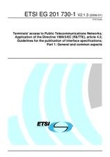 Die Norm ETSI EG 201730-1-V2.1.3 9.1.2006 Ansicht