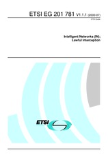 Die Norm ETSI EG 201781-V1.1.1 11.7.2000 Ansicht