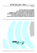 Die Norm ETSI EG 201784-V1.1.1 11.7.2000 Ansicht