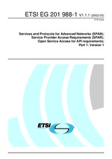 Die Norm ETSI EG 201988-1-V1.1.1 27.5.2002 Ansicht