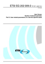 Die Norm ETSI EG 202009-2-V1.2.1 25.1.2007 Ansicht