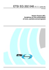 Die Norm ETSI EG 202048-V1.1.1 28.8.2002 Ansicht