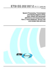 Die Norm ETSI EG 202057-2-V1.1.1 10.9.2002 Ansicht