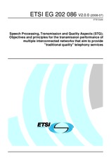 Die Norm ETSI EG 202086-V2.0.0 22.7.2008 Ansicht