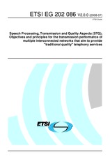 Die Norm ETSI EG 202086-V2.0.0 22.7.2008 Ansicht