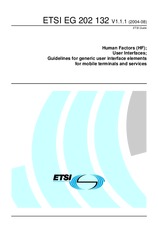 Die Norm ETSI EG 202132-V1.1.1 24.8.2004 Ansicht