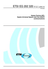 Die Norm ETSI EG 202320-V1.2.1 24.10.2005 Ansicht