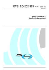 Die Norm ETSI EG 202325-V1.1.1 18.10.2005 Ansicht