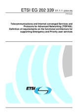 Die Norm ETSI EG 202339-V1.1.1 8.9.2004 Ansicht