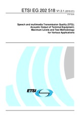 Die Norm ETSI EG 202518-V1.3.1 11.1.2010 Ansicht