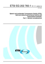 Die Norm ETSI EG 202765-1-V1.1.1 22.12.2009 Ansicht