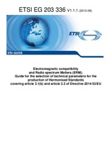 Die Norm ETSI EG 203336-V1.1.1 24.8.2015 Ansicht