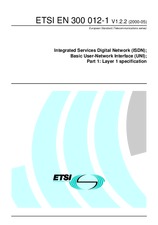 Die Norm ETSI EN 300012-1-V1.2.2 31.5.2000 Ansicht