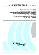 Die Norm ETSI EN 300065-3-V1.1.1 11.5.2001 Ansicht