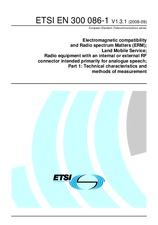 Die Norm ETSI EN 300086-1-V1.3.1 24.9.2008 Ansicht