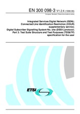 Die Norm ETSI EN 300098-3-V1.2.4 30.6.1998 Ansicht