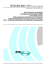Die Norm ETSI EN 300113-1-V1.3.1 20.3.2001 Ansicht
