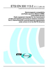 Die Norm ETSI EN 300113-2-V1.1.1 20.3.2001 Ansicht