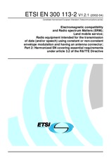 Die Norm ETSI EN 300113-2-V1.2.1 3.4.2002 Ansicht