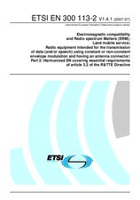 Die Norm ETSI EN 300113-2-V1.4.1 20.7.2007 Ansicht