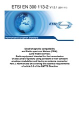 Die Norm ETSI EN 300113-2-V1.5.1 25.11.2011 Ansicht