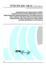 Die Norm ETSI EN 300138-6-V1.4.5 2.11.1999 Ansicht