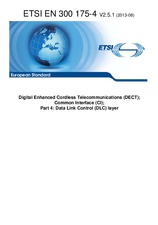 Die Norm ETSI EN 300175-4-V2.5.1 27.8.2013 Ansicht