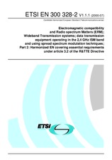 Die Norm ETSI EN 300328-2-V1.1.1 28.7.2000 Ansicht