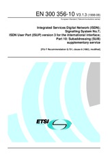 Die Norm ETSI EN 300356-10-V3.1.3 31.8.1998 Ansicht