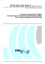 Die Norm ETSI EN 300392-5-V2.2.1 15.7.2010 Ansicht