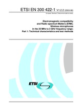 Die Norm ETSI EN 300422-1-V1.2.2 2.8.2000 Ansicht