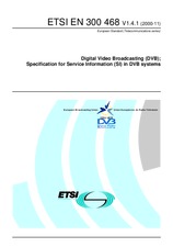 Die Norm ETSI EN 300468-V1.4.1 20.11.2000 Ansicht