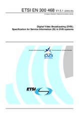 Die Norm ETSI EN 300468-V1.5.1 27.5.2003 Ansicht