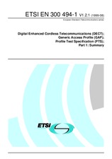 Die Norm ETSI EN 300494-1-V1.2.1 24.8.1999 Ansicht