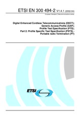 Die Norm ETSI EN 300494-2-V1.4.1 9.4.2002 Ansicht