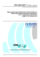 Die Norm ETSI EN 300607-1-V5.5.1 30.10.1998 Ansicht