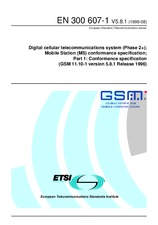 Die Norm ETSI EN 300607-1-V5.8.1 25.8.1999 Ansicht