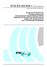 Die Norm ETSI EN 300659-1-V1.3.1 18.1.2001 Ansicht