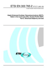 Die Norm ETSI EN 300765-2-V1.2.1 13.2.2001 Ansicht