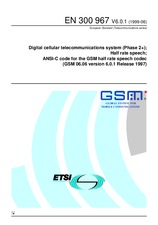 Die Norm ETSI EN 300967-V6.0.1 4.6.1999 Ansicht