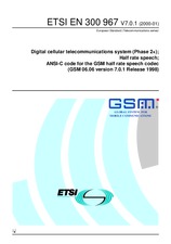 Die Norm ETSI EN 300967-V7.0.1 20.1.2000 Ansicht