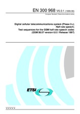 Die Norm ETSI EN 300968-V6.0.1 4.6.1999 Ansicht