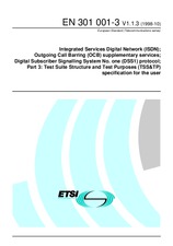 Die Norm ETSI EN 301001-3-V1.1.3 15.10.1998 Ansicht