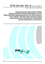 Die Norm ETSI EN 301001-6-V1.1.4 25.11.1999 Ansicht