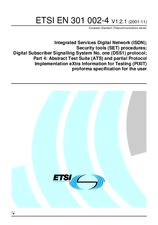 Die Norm ETSI EN 301002-4-V1.2.1 20.11.2001 Ansicht