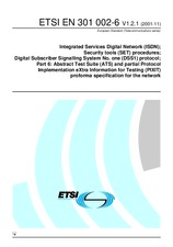 Die Norm ETSI EN 301002-6-V1.2.1 20.11.2001 Ansicht