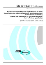 Die Norm ETSI EN 301003-1-V1.1.3 3.5.1999 Ansicht
